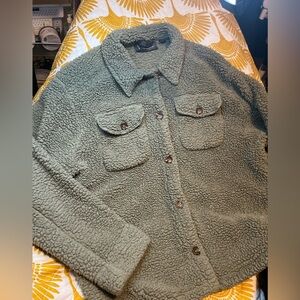 Free Country Olive Teddy Jacket